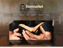 Tablet Screenshot of haymarketbaptistchurch.org